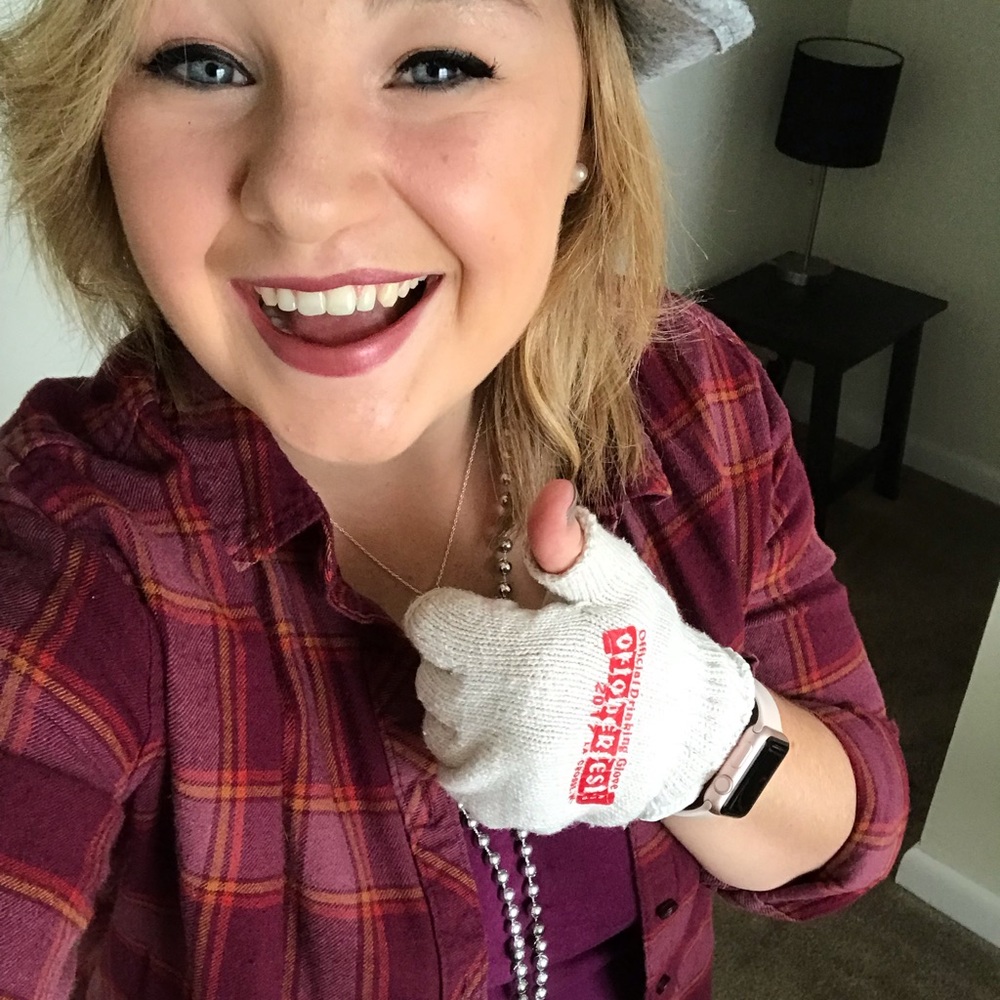 Burgundy flannel